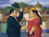 The Dancers 3 By Fernando Botero