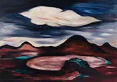 Landscape with Single Cloud c1922 By Marsden Hartley
