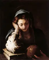 The Repentant, St Mary Magdalene By Domenico Fetti