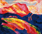 Mont Saint Victoire Red 1927 By Marsden Hartley