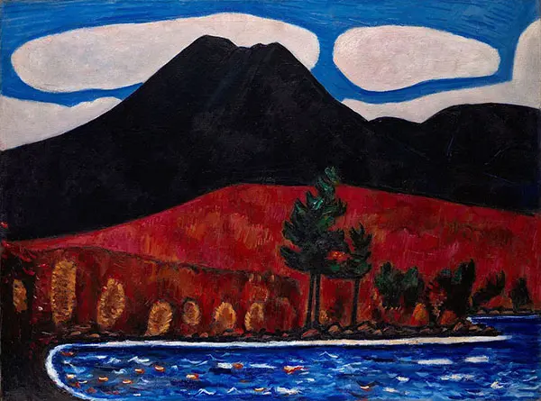 Mt. Katahdin Maine Autumn 1939 By Marsden Hartley