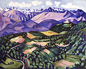 Purple Mountains 1925 By Marsden Hartley