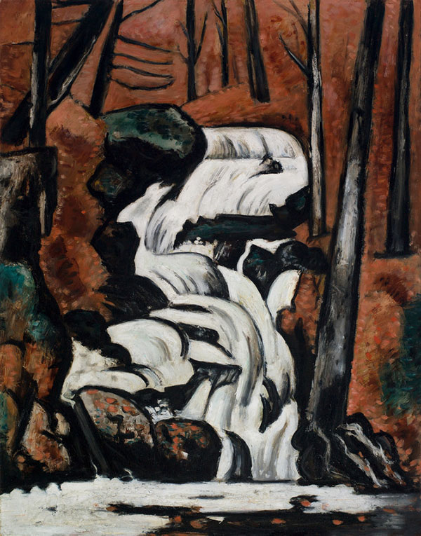 Smelt Brook Falls 1937 by Marsden Hartley | Oil Painting Reproduction