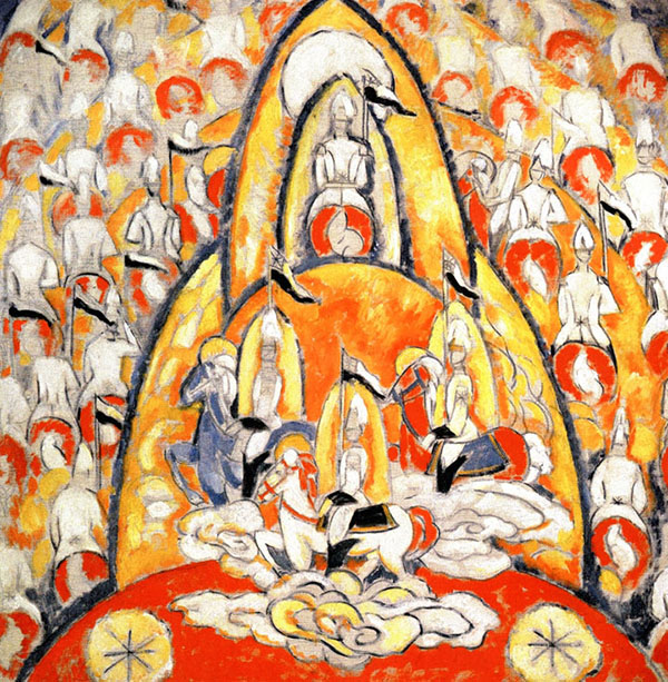 The Warriors 1913 by Marsden Hartley | Oil Painting Reproduction