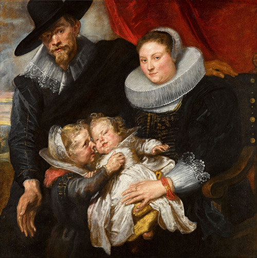 Family portrait of the painter Cornelis de Vos and his wife Suzanna Cock | Oil Painting Reproduction