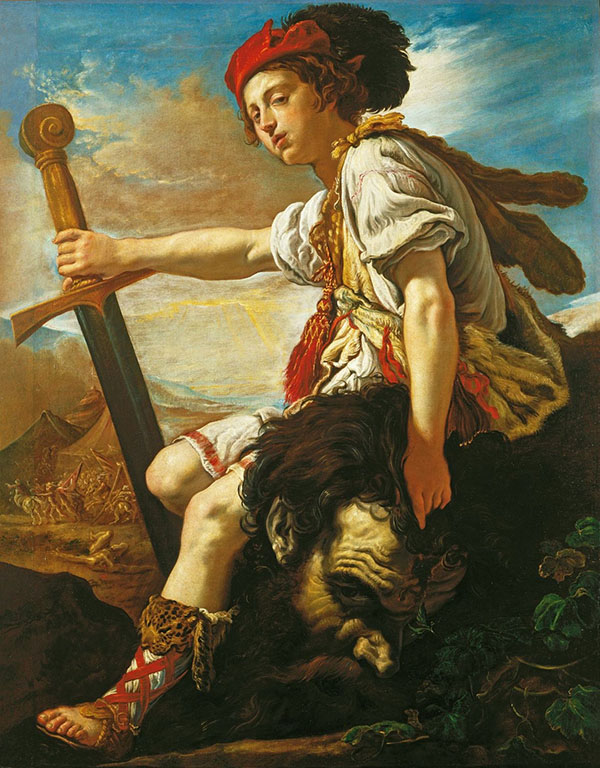 David with The Head of Goliath | Oil Painting Reproduction