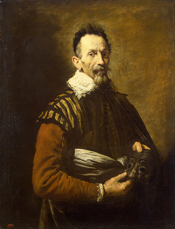 Portrait of an Actor by Domenico Fetti | Oil Painting Reproduction