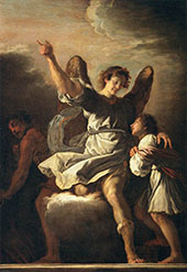 The Guardian Angel Protecting a Child from The Empire of The Demon By Domenico Fetti