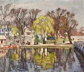 Figures Along a River By Arnold Lakhovsky