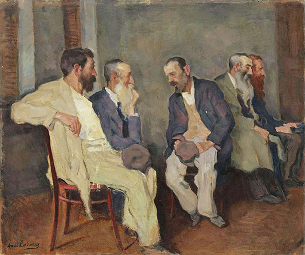 The Conversation by Arnold Lakhovsky | Oil Painting Reproduction