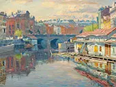 View of The Anichkov Bridge By Arnold Lakhovsky