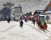 Winter Scene By Arnold Lakhovsky