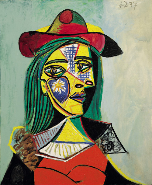 Woman in Hat and Fur Collar by Pablo Picasso | Oil Painting Reproduction