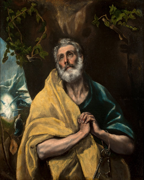 The Tears of St. Peter c1587 by El Greco | Oil Painting Reproduction