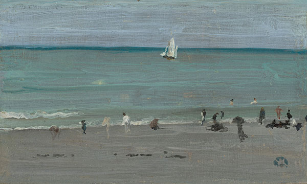 Coast Scene Bathers by James McNeill Whistler | Oil Painting Reproduction