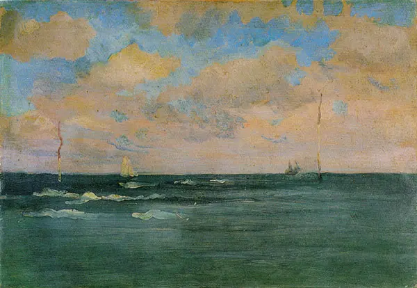 The Bathing Posts Brittany 1893 By James McNeill Whistler
