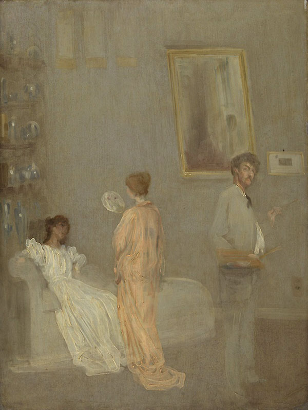 Whistler in his Studio 1865 | Oil Painting Reproduction