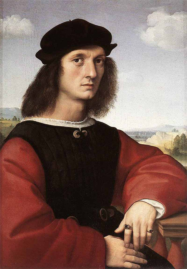 Portrait of Agnolo Doni by Raphael | Oil Painting Reproduction