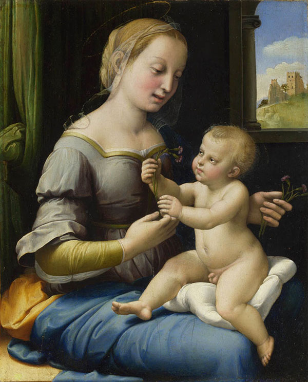 Madonna of The Pinks by Raphael | Oil Painting Reproduction