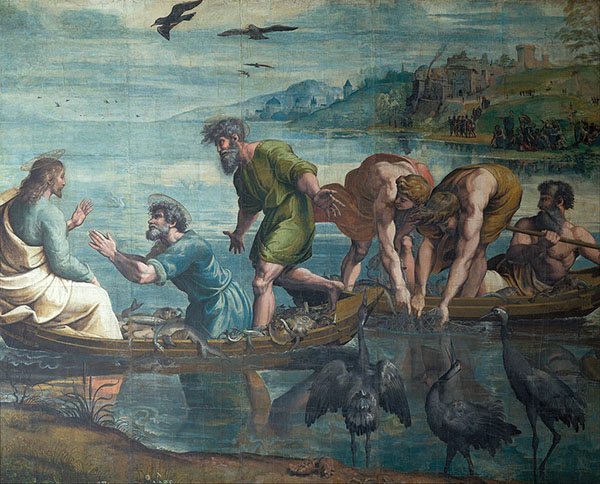 Miraculous Draft of Fishes 1515 by Raphael | Oil Painting Reproduction