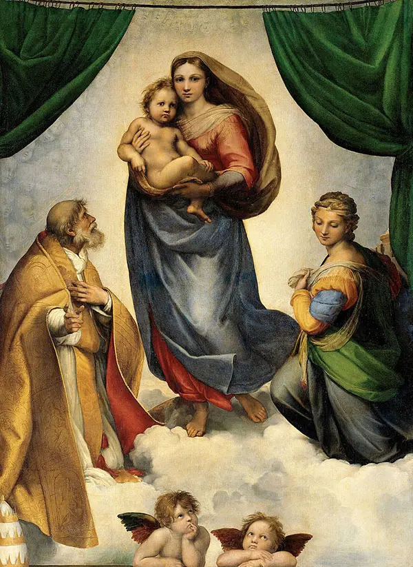 Sistine Madonna 1512 By Raphael