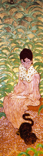 Woman in the Garden 1881 2 by Pierre Bonnard | Oil Painting Reproduction