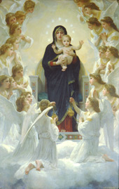 Virgin with Angels (Regina Angelorum) 1900 By William-Adolphe Bouguereau