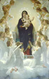 Virgin with Angels (Regina Angelorum) 1900 By William-Adolphe Bouguereau