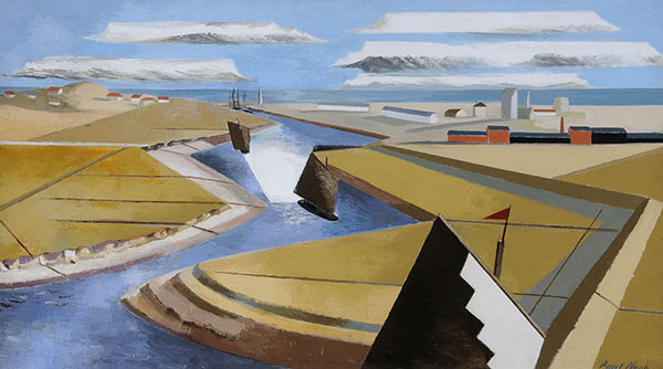 The Rye Marshes by Paul Nash | Oil Painting Reproduction