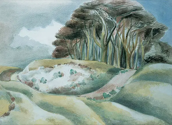 Wittenham Clumps By Paul Nash