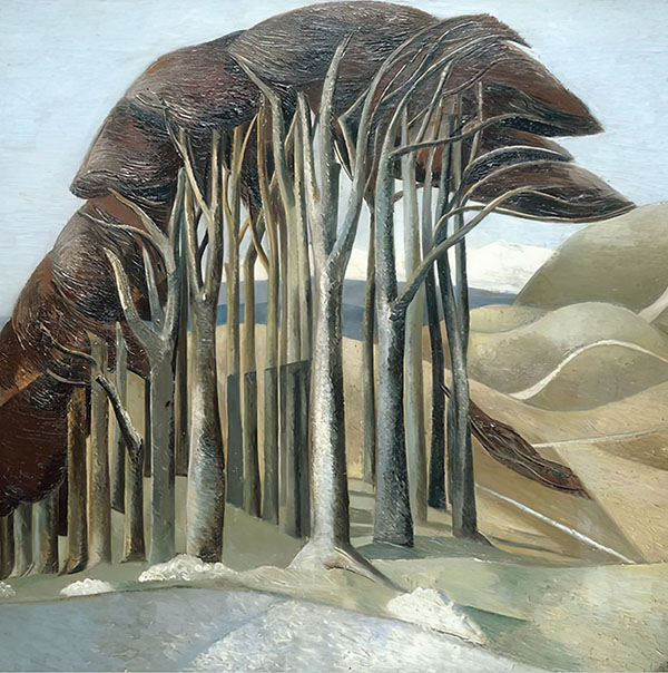 Wood on The Downs by Paul Nash | Oil Painting Reproduction