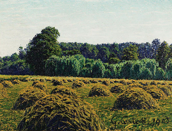 Haystacks 1903 by Gustave Cariot | Oil Painting Reproduction