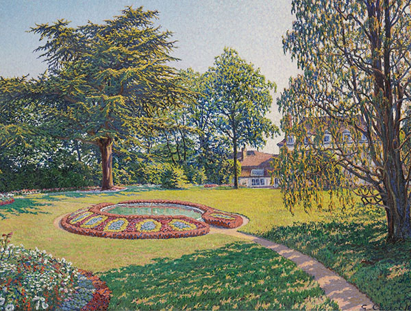 Le Parc du Chateau 1913 by Gustave Cariot | Oil Painting Reproduction