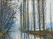 Spring Day by A French Canal 1907 By Gustave Cariot