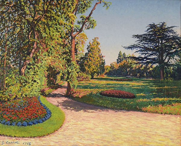 The Garden in Summer 1908 by Gustave Cariot | Oil Painting Reproduction