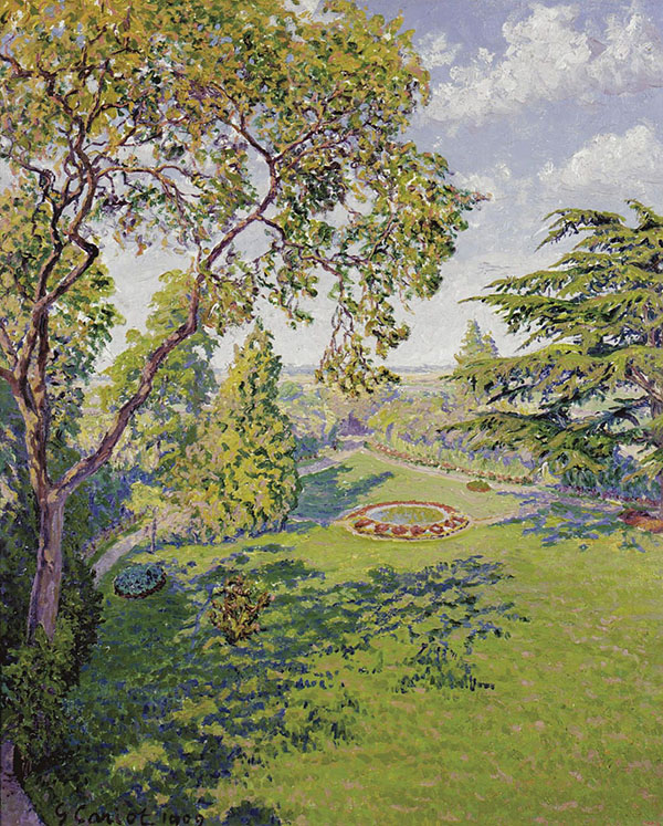 The Park in Summer 1909 by Gustave Cariot | Oil Painting Reproduction