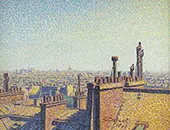 The Roofs of Paris Afternoon 1899 By Gustave Cariot