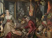 Jesus at The Home of Martha and Mary By Joachim Beuckelaer