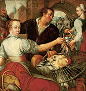 Market Scene with A Poultry Seller By Joachim Beuckelaer