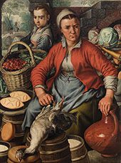 Market Woman By Joachim Beuckelaer
