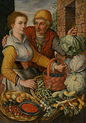 Vegetable Seller By Joachim Beuckelaer