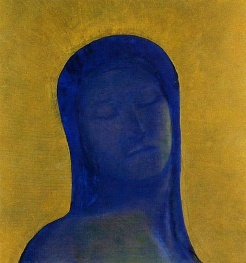 Closed Eyes 1894 by Odilon Redon | Oil Painting Reproduction