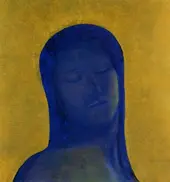 Closed Eyes 1894 By Odilon Redon