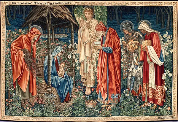 Adoration of The Magi 1890 By Sir Edward Coley Burne-Jones