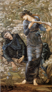 The Beguiling of Merlin 1874 By Sir Edward Coley Burne-Jones