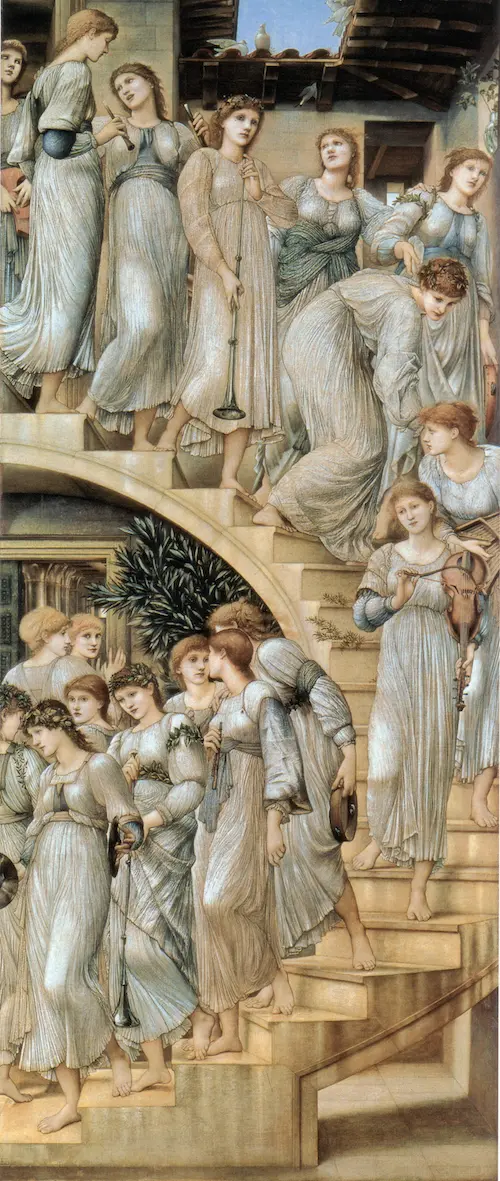 The Golden Stairs 1880 By Sir Edward Coley Burne-Jones