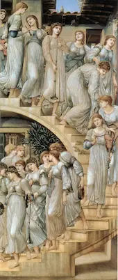 The Golden Stairs 1880 By Sir Edward Coley Burne-Jones