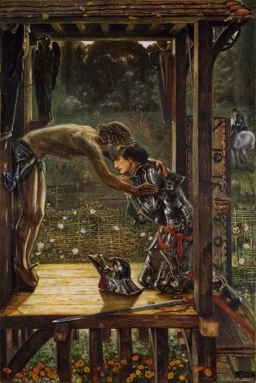 The Merciful Knight 1863 By Sir Edward Coley Burne-Jones