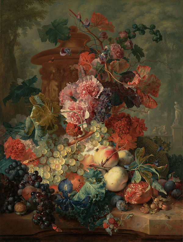 Fruit Piece 1722 by Jan Van Huysum | Oil Painting Reproduction