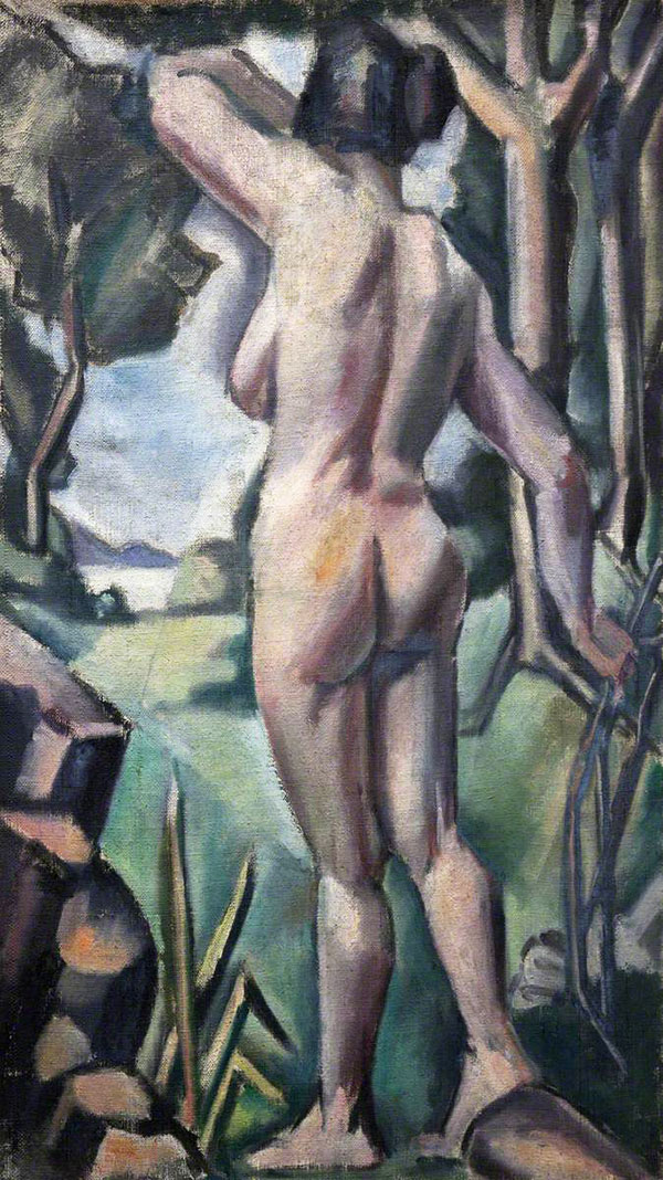 Standing Female Nude by Mainie Jellett | Oil Painting Reproduction